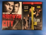 2 Movie Lot - MARK WAHLBERG - Broken City & The Italian Job DVD
