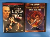2 Movie Lot - CLINT EASTWOOD - In the Line of Fire & Where Eagles Dare DVD