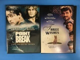 2 Movie Lot - PATRICK SWAYZE - Point Break & Three Wishes DVD