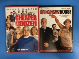 2 Movie Lot - STEVE MARTIN - Cheaper By the Dozen & Bringing Down The House DVD