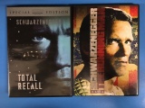 2 Movie Lot - ARNOLD SCHWARZENEGGER - Total Recall & The Running Man DVD