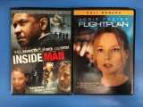 2 Movie Lot - JODIE FOSTER - Flight Plan & Inside Man DVD