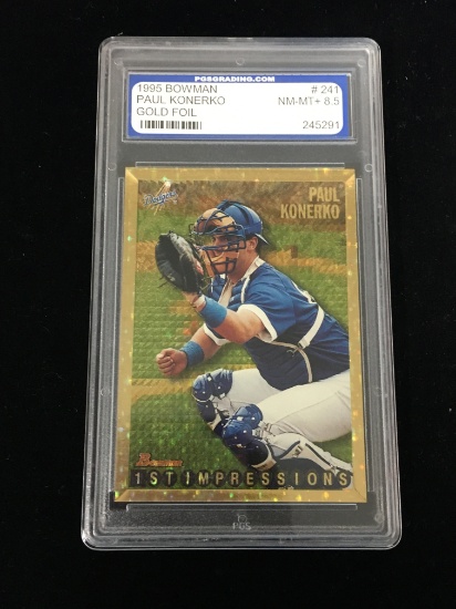 PGS Graded 1995 Bowman Foil Gold Paul Konerko Dodgers Rookie Baseball Card