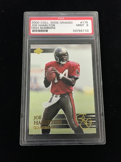 PSA Graded 2000 Collectors Edge Graded Joe Hamilton Rookie Football Card - Mint 9