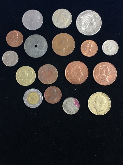 Huge Lot of Foreign Coins - Silver?