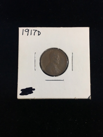 1917-D United States Lincoln Cent Wheat Penny