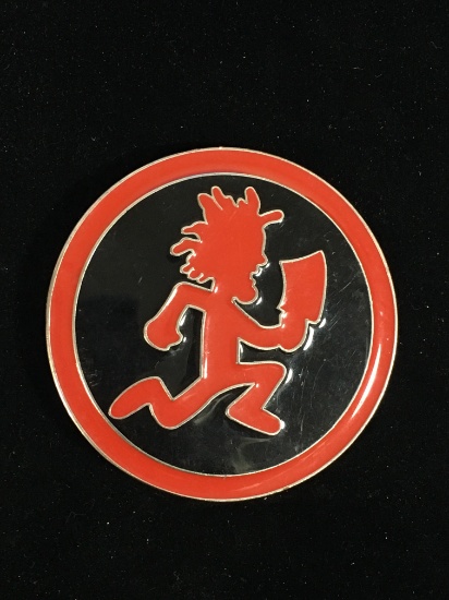 Insane Clown Posse Hatchetman 3.5" Red and Black Enamel Belt Buckle