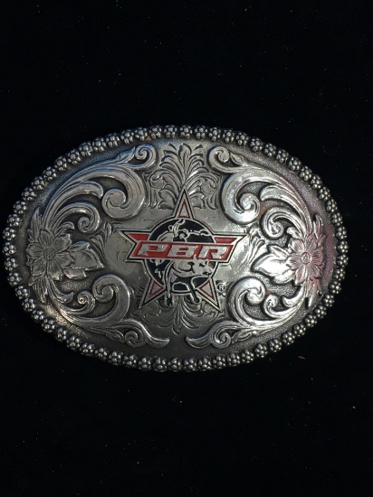 PBR Professional Bull Riders Large Metal Belt Buckle