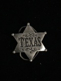 Texas Sheriff Badge Shaped Belt Buckle