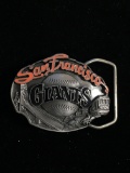 Vintage Siskiyou San Francisco Giants Pewter & Enamel Belt Buckle