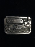 Vintage 1982 Stanley Hydraulic Tools Metal Belt Buckle