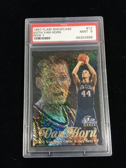 PSA Graded 1997-98 Flair Showcase Row 1 Keith Van Horn Rookie Basketball Card