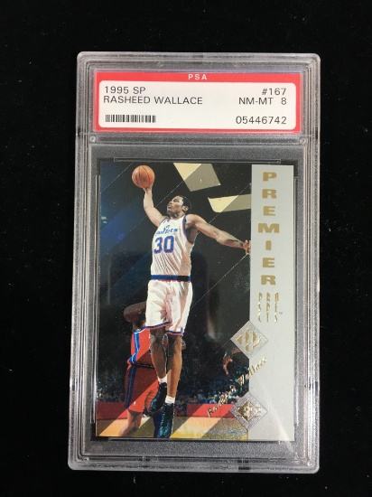 PSA Graded 1995-96 SP Rasheed Wallace Bullets Rookie Basketball Card