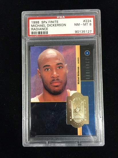 PSA Graded 1998-99 SPx Finite Radiance Michael Dickerson Rookie Basketball Card