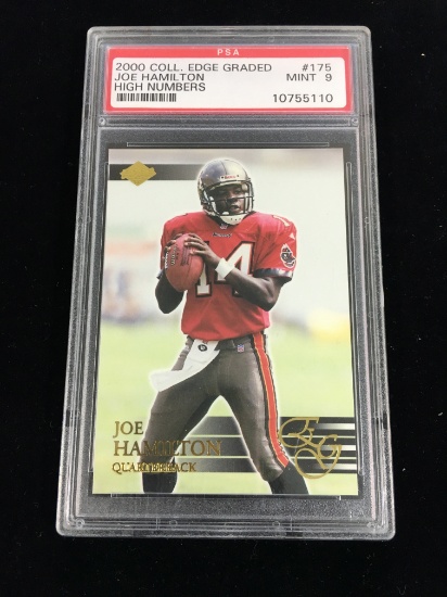 PSA Graded 2000 Collectors Edge Graded Joe Hamilton Rookie Football Card - Mint 9