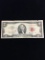 1963 United States $2 Red Seal Currency Bill Note