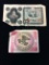 2 Count Lot of Vintage Foreign Currency Bill Notes