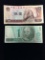 2 Count Lot of Vintage Foreign Currency Bill Notes