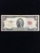 1953 United States $2 Red Seal Currency Bill Note