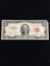 1953 United States $2 Red Seal Currency Bill Note