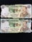 2 Count Lot of Vintage Foreign Currency Bill Notes