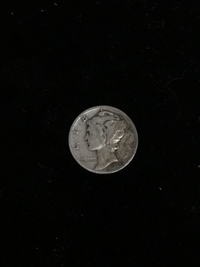 1935 United States Mercury Dime - 90% Silver Coin