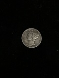 1942 United States Mercury Dime - 90% Silver Coin