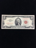1963 United States $2 Red Seal Currency Bill Note