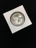 2014 Somali Republic 100 Shillings 1 Ounce .999 Fine Silver African Wildlife Elephant Coin