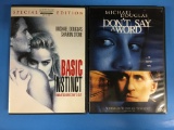 2 Movie Lot: MICHAEL DOUGLAS: Basic Instinct & Don't Say A Word DVD