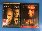 2 Movie Lot: ANTHONY HOPKINS: Fracture & Red Dragon DVD