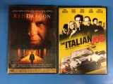 2 Movie Lot: EDWARD NORTON: Red Dragon & The Italian Job DVD