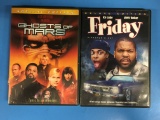 2 Movie Lot: ICE CUBE: Ghosts of Mars & Friday DVD
