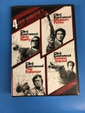 4 Film Favories Clint Eastwood - Dirty Harry, The Enforcer, Magnum Force & Sudden Impact DVD