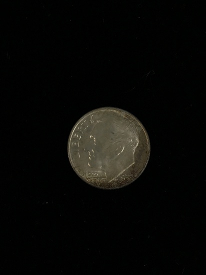1952 United States Silver Dime - 90% Silver Coin BU Grade with Toning