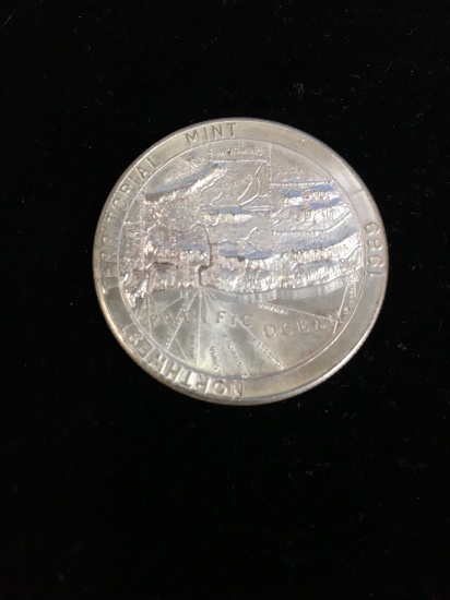 1 Troy Ounce .999 Fine Silver Trade Unit Northwest Territorial Mint 1989 Silver Bullion Round Coin