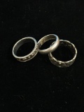 3 Sterling Silver Rings