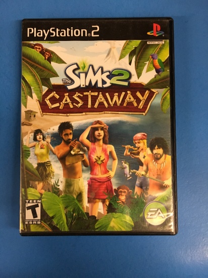 PS2 Playstation 2 The Sims 2 Castaway Video Game