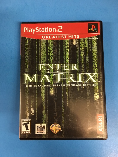 PS2 Playstation 2 Enter the Matrix Video Game
