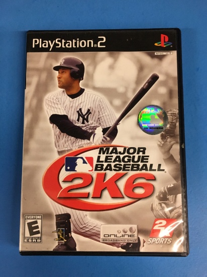 PS2 Playstation 2 Major League Baseball 2K6 (Derek Jeter) Video Game