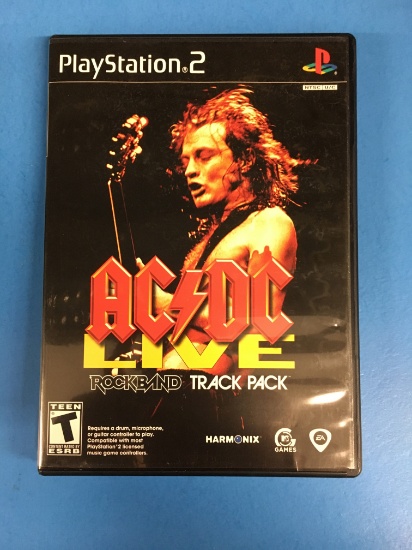 PS2 Playstation 2 AC/DC Rockband Track Pack Video Game