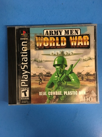 PS1 Playstation 1 Army Men World War Video Game
