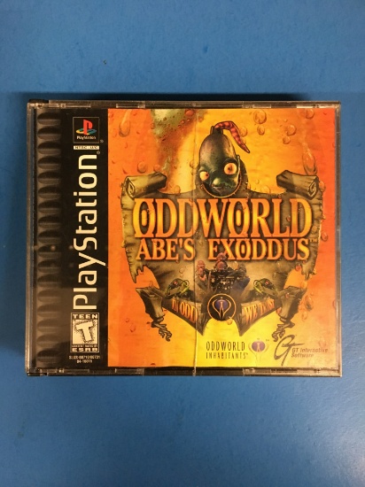 PS1 Playstation 1 Oddworld Abe's Exoddus Video Game