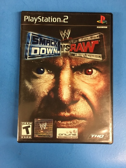 PS2 Playstation 2 WWE Smackdown vs. Raw Wrestling Video Game