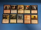 10 Count Lot Magic The Gathering Gold Symbol Rare Cards - ALL RARES