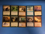 10 Count Lot Magic The Gathering Gold Symbol Rare Cards - ALL RARES