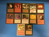 12 Count Lot Vintage Magic The Gathering Rare Cards - ALL RARES