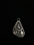 Old Pawn Native American Sterling Silver Bear Paw Pendant