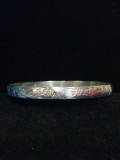 Old Pawn Taxco Sterling Silver Bangle Bracelet - 17 Grams