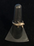 Vintage Sterling Silver Dolphin Ring - Size 6.5